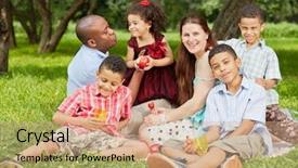  Presentation with aircraft six sigma - Presentation theme consisting of black white children - happy family of six sits background and a coral colored foreground