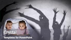  Presentation with kids reading book - Theme with black white children - two little kids reading book background and a dark gray colored foreground