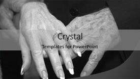  Presentation with married - Presentation having black white diamond - newly married mature couple holding background and a light gray colored foreground