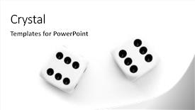  Presentation with agriculture black and white cow - Slides enhanced with odd - black and white dices background and a white colored foreground