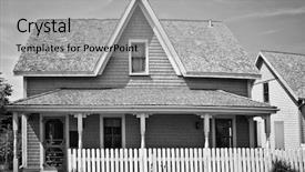  Presentation with old traditional romanian folk costumes - Slide set consisting of black white flower - traditional style older home background and a light gray colored foreground