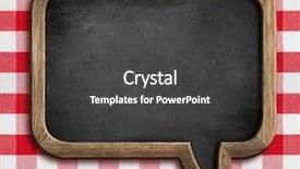  Presentation with picnic - Slide set enhanced with black white gingham - menu chalkboard speech bubble background and a dark gray colored foreground