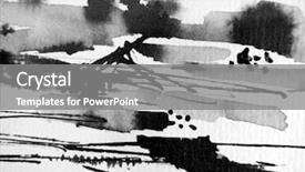  Presentation with black ink - Slides having black white ink abstract 2 background and a gray colored foreground