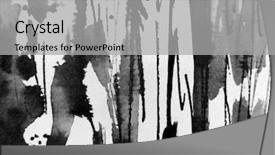  Presentation with black ink - Amazing PPT layouts having black white ink abstract 3 backdrop and a light gray colored foreground