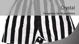  Presentation with black and white film strip - PPT layouts enhanced with black white striped boxer shorts background and a light gray colored foreground
