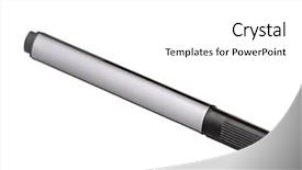  Presentation with whiteboard - PPT layouts consisting of black whiteboard marker isolated on white background background and a white colored foreground