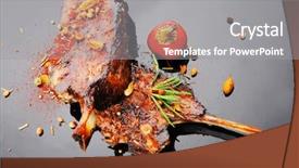  Presentation with black pepper plant - Presentation theme having black with spices and hot background and a  colored foreground