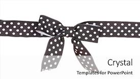  Presentation with black dot - Colorful theme enhanced with black with white polka dots backdrop and a white colored foreground