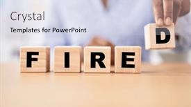  Presentation with black woman - Presentation theme consisting of black-woman-holding-cubes background and a  colored foreground