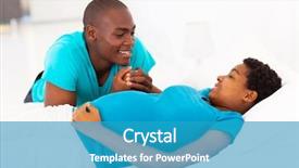  Presentation with african american and baby - PPT theme with black woman pregnancy - young african american man talking background and a teal colored foreground
