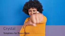  Presentation with violence woman - Presentation theme having black-woman-with-curly-hair background and a gold colored foreground
