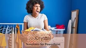  Presentation with black woman - Theme with black-woman-with-curly-hair background and a  colored foreground