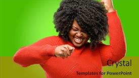  Presentation with black women beautiful woman - Presentation theme enhanced with black women - beautiful african woman happy background and a red colored foreground