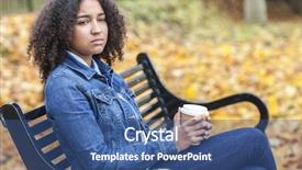  Presentation with african american teenager girl - Beautiful slide deck featuring black women depression - beautiful mixed race african american backdrop and a ocean colored foreground