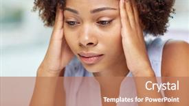 Presentation with close up of young girls - Beautiful theme featuring black women depression - close up of african young backdrop and a coral colored foreground