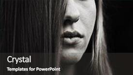  Presentation with girl - Colorful PPT layouts enhanced with black women depression - mysterious girl backdrop and a dark gray colored foreground