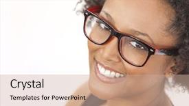  Presentation with geek - Audience pleasing slide set consisting of black women smiling - beautiful intelligent mixed race african backdrop and a coral colored foreground