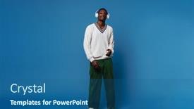  Presentation with blue music - 