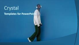  Presentation with blue music - 