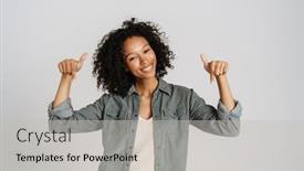  Presentation with black woman - Theme enhanced with black-young-woman-wearing-shirt background and a  colored foreground