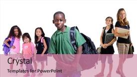  Presentation with future education - Presentation with black youth - going to school is your background and a coral colored foreground