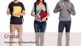  Presentation with black youth - Colorful PPT layouts enhanced with black youth - students group backdrop and a lemonade colored foreground