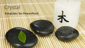  Presentation with alternative - Colorful presentation enhanced with japanese candle and a young backdrop and a lemonade colored foreground