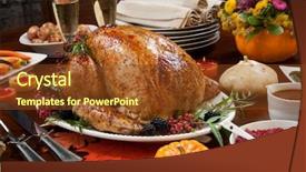  Presentation with thanksgiving dinner - PPT layouts having blackberries - roasted pepper turkey for thanksgiving background and a tawny brown colored foreground