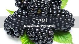  Presentation with blackberry - Amazing theme having blackberries-with-blackberry-leaves-isolated backdrop and a tawny brown colored foreground