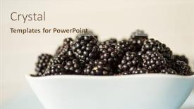  Presentation with healthy food - Amazing PPT layouts having blackberry-berries-vitamins-healthy-food backdrop and a lemonade colored foreground