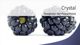  Presentation with blackberry - Theme enhanced with blackberry background and a white colored foreground