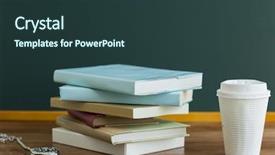  Presentation with blackboard - Colorful presentation enhanced with blackboard and christmas goods backdrop and a tawny brown colored foreground