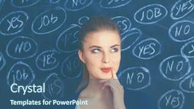  Presentation with chef blackboard - Theme consisting of blackboard background and thinking yes background and a  colored foreground