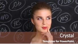  Presentation with yes - PPT layouts enhanced with blackboard background and thinking yes background and a tawny brown colored foreground