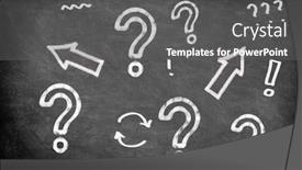  Presentation with problem solving - Slides having blackboard-chalkboard-with-hand-drawn background and a gray colored foreground