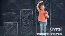  Presentation with education cute - Cool new slides with blackboard concept of education backdrop and a tawny brown colored foreground