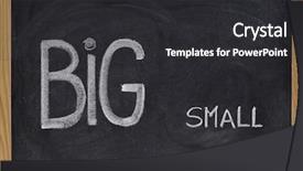  Presentation with chalk - Audience pleasing slides consisting of contradict - words big and small handwritten backdrop and a dark gray colored foreground