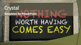  Presentation with cyber sex word written - Cool new PPT layouts with blackboard free - nothing worth having comes easy backdrop and a gray colored foreground