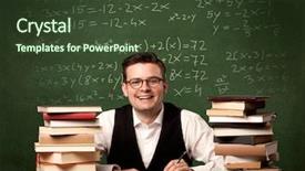  Presentation with math teacher - Presentation design consisting of calculations numbers back to school background and a tawny brown colored foreground