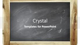  Presentation with blackboard - Slide set with blackboard isolated on a plain background and a gray colored foreground