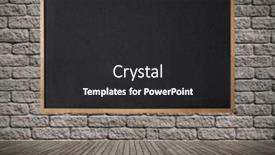  Presentation with blackboard - Slide deck with blackboard-on-the-wall-background background and a  colored foreground