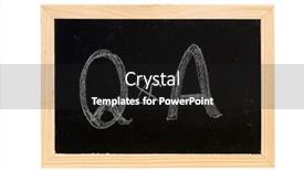  Presentation with words - Beautiful presentation theme featuring blackboard-was-writing-white-words backdrop and a dark gray colored foreground