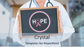  Presentation with breast cancer light - Presentation with blackboard with a breast cancer background and a light blue colored foreground