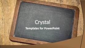  Presentation with white blank notebook silver - Presentation design featuring blackboard with a white chalk background and a gray colored foreground