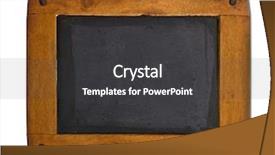  Presentation with blackboard - Audience pleasing slides consisting of blackboard with a wooden frame backdrop and a dark gray colored foreground