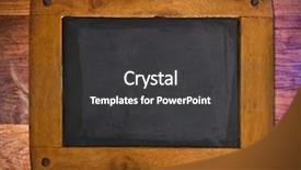  Presentation with old wood - Presentation theme enhanced with blackboard with a wooden frame background and a dark gray colored foreground