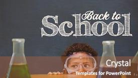  Presentation with back school - Presentation consisting of blackboard with back to school background and a red colored foreground