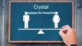  Presentation with school animations - Cool new PPT theme with school animations - hand writing with chalk backdrop and a ocean colored foreground