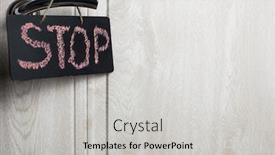  Presentation with leave - Beautiful slides featuring blackboard-with-english-text-stay backdrop and a light gray colored foreground