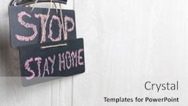  Presentation with leave - Theme with blackboard-with-english-text-stay background and a white colored foreground